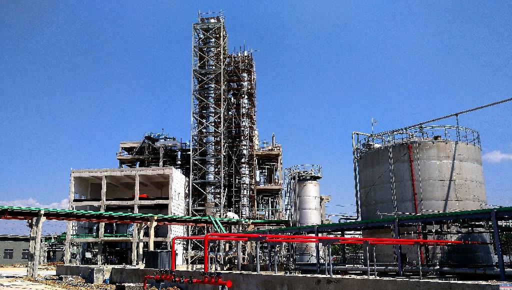 浙江佰利乐能源开发有限公司合成革DMF高浓度废水集中回收措置项目工艺调试成功