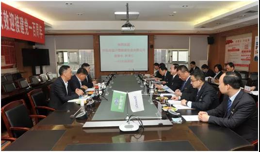 阿拉善盟沪蒙能源实业有限公司董事长林孝仁一行来佰利乐座谈互换